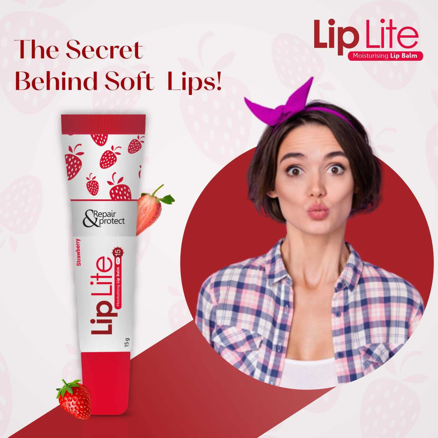 🍓 Strawberry Lip Balm Pack of 5 – Soft, Smooth & Pink Lips All Day 💋✨