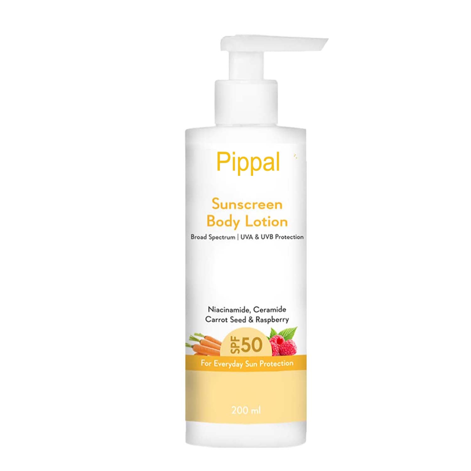 WishCare Sunscreen Body Lotion SPF 50 PA+++ – UV Protection & Moisturizing (200ml)