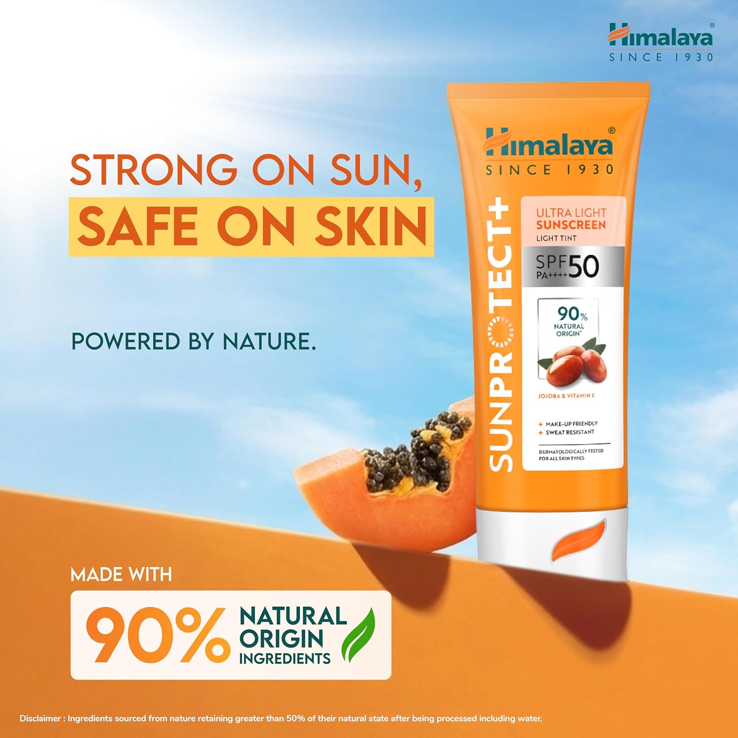 Himalaya Sun Protect+ Ultra Light Sunscreen SPF 50 PA+++ | Daily UV Protection