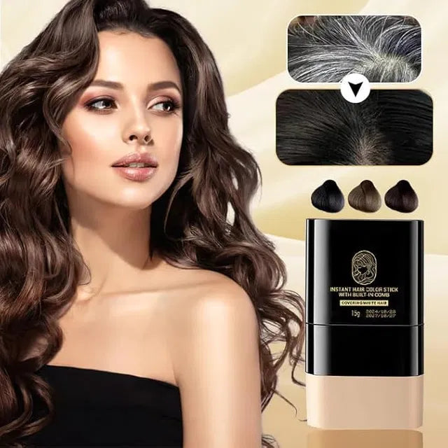 🖤 Instant Hair Dye Stick with Comb – Cover Grey Hair in Seconds | Mess-Free & Long Lasting 😍